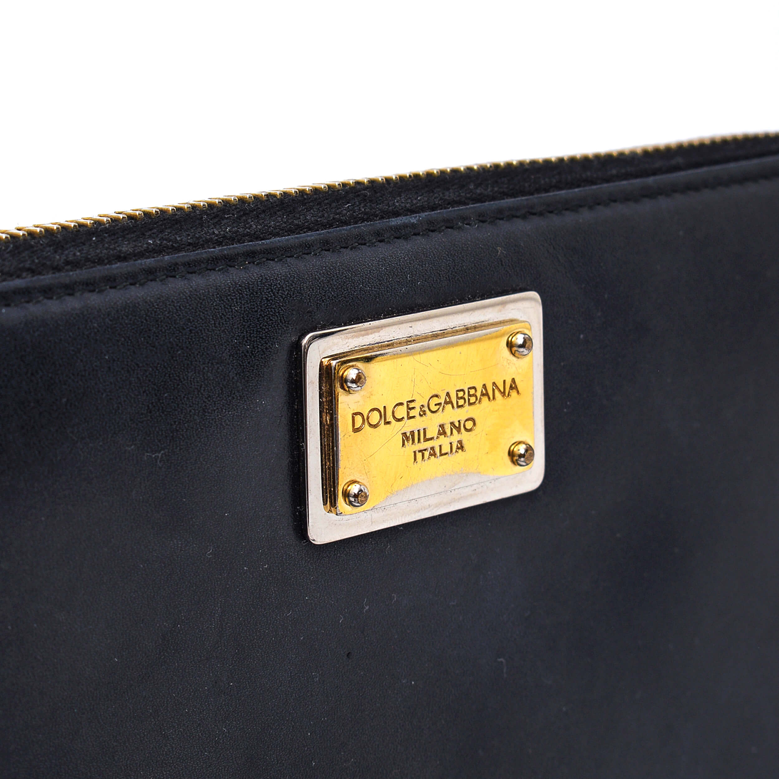 Dolce&Gabbana - Black Box Leather Zippy Wallet